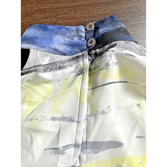 Calvin Klein Women's Printed Halter Neck Top Blouse Casual Formal Blue Multi XS - Picture 9 of 9